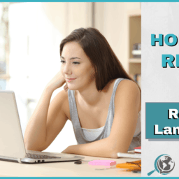An Honest Review of Rocket Languages With Image of Woman Using Computer