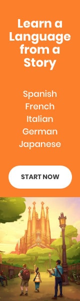 learn a language from a story banner