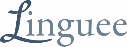 The text, "Linguee" appears in grey.
